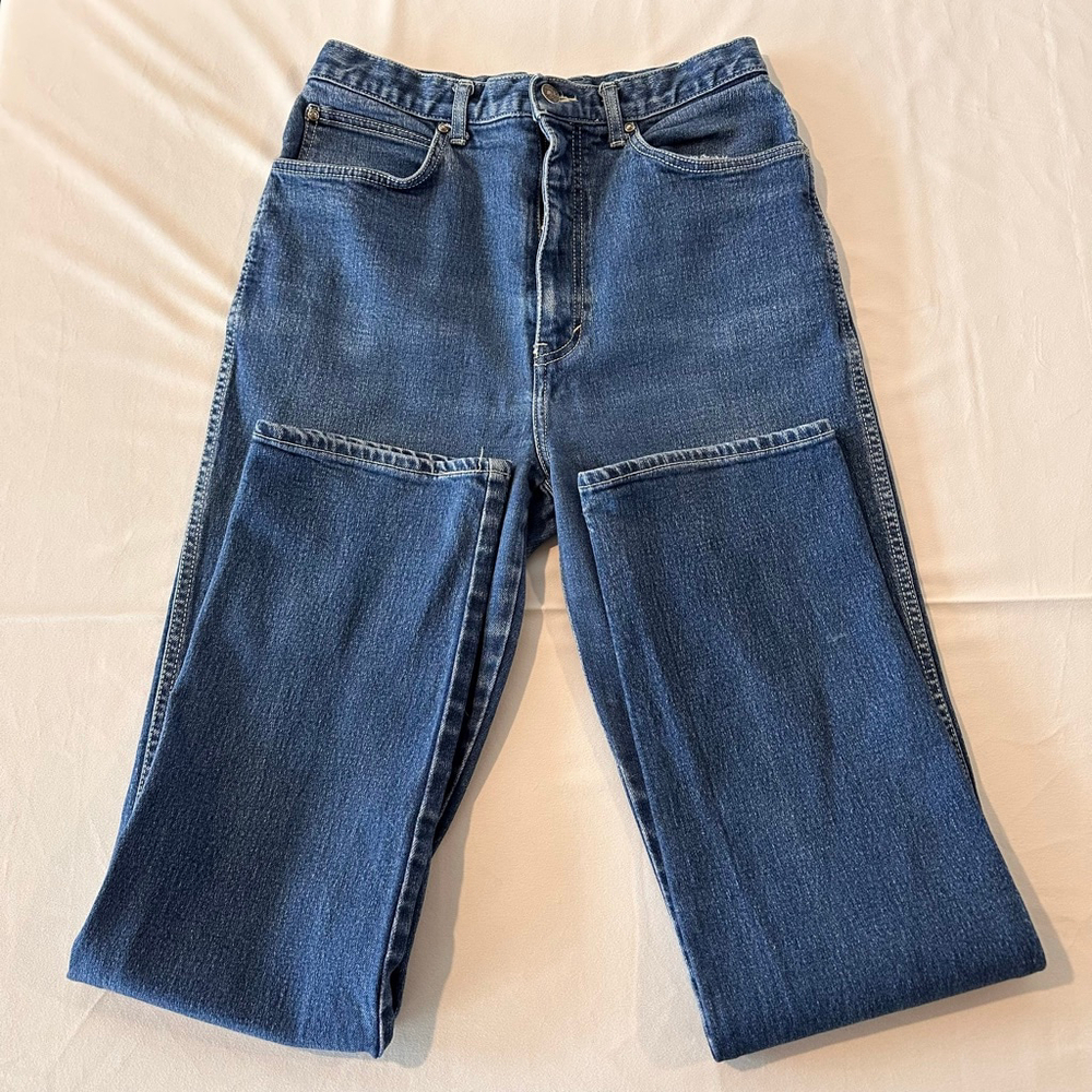Vintage Sasson High Rise Straight Leg Jeans | Classic Blue Denim | 90s Fit | Sm
